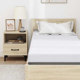Mattress Topper White 80 x 200 x 10 cm Jaquard Fabric 4106243