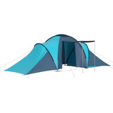 93183 Camping Tent 6 Persons Blue and Light Blue