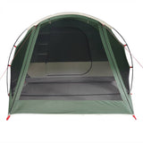 Camping Tent Tunnel 4-Person Green Waterproof 94743