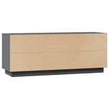 TV Cabinet Grey 110.5x35x44 cm Solid Wood Pine 814341