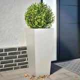 Garden Planters 35x35x75 cm 2 pcs Stainless Steel 851089