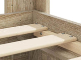 Bed Frame with Storage and Headboard Sonoma Oak 150 x 200 cm 3414015