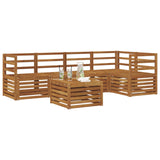 Sectional Sofa Set 6 pcs Natural Solid Acacia Wood 3374829
