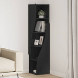 Corner Cabinet 32x32x140cm Engineered Wood Black 889876