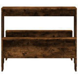 3 Piece Dining Table and Bench set Smoked Oak Engineered Wood 855535