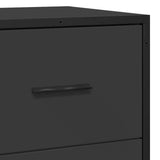 Sideboard Black 68x35x76 cm Engineered Wood and Metal 848969