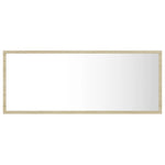 LED Bathroom Mirror Sonoma Oak 100x8.5x37 cm Acrylic 804943