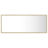 LED Bathroom Mirror Sonoma Oak 100x8.5x37 cm Acrylic 804943