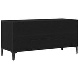 Record Cabinet Black Oak 100 x 38 x 48 cm Engineered Wood 862869