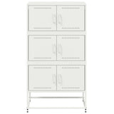 Sideboard White 68.5x38.5x123.5 cm Steel 846493