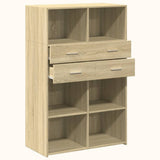 Highboard Sonoma Oak 80x42.5x124 cm Engineered Wood 3281387
