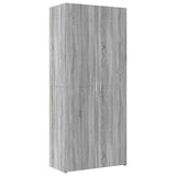 Storage Cabinet Grey Sonoma 80x42.5x225 cm Engineered Wood 3281355