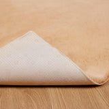 Anti-Slip Faux Rabbit Fur Rug OLITE Taupe 200 x 280 cm 42021749