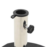 Parasol Base Black Granite Medium Parasol Base Round Modern 45064