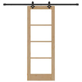 Sliding Door ORKDAL Natural and Black 73.5 x 198.5 cm 3332183