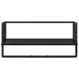 Wall Shelf Set 6 pcs Black Oak 100 x 25 x 30 cm Engineered Wood 882849