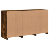 Sideboard with LED Lights Smoked Oak 123x37x67 cm 3209083