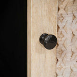 Coffee Table with Shelf Beige 80 x 50 x 40 cm Solid Acacia wood 4018120