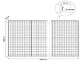 Gabion with 3.5 mm Wire and 10x10 cm Mesh 1000x30x200 cm 3463262