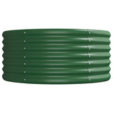 Garden Raised Bed Galvanised Steel 368x80x36 cm Green 318928