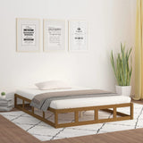 Bed Frame without Mattress Honey Brown 200x200 cm Solid Wood 820819