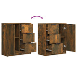 Sideboards 2 pcs Smoked Oak 60x30x70 cm Engineered Wood 3115793