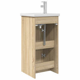 Bathroom Vanity with Sink Sonoma Oak 42 x 40 x 84.5 cm 890770