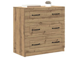 Drawer Cabinet Artisan Oak 66 x 34.5 x 87 cm Engineered Wood 895764