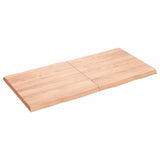 Table Top Light Brown 120x60xcm Treated Solid Wood Live Edge 363960