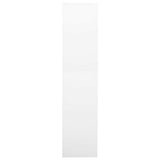 Office Cabinet White 90x40x180 cm Steel 336417