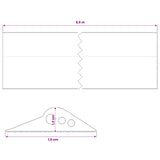 Garage Floor Seal Black 75 x 12 mm 6.5 m EPDM Rubber 42038258