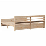 Bed Frame with Headboard without Mattress 200x200 cm 3306770