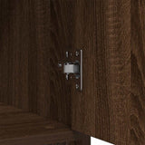 Sideboard with Drawer Brown Oak 80x34x76 cm Engineered Wood 861541