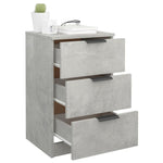 ZNTS Bedside Cabinet Concrete Grey 40x36x65 cm 811276