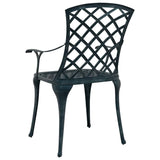 Garden Chair 4 pcs Green 61 x 60.5 x 93cm Aluminium 42002707