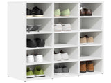 Shoe Cabinet White 77.5 x 30 x 83.5 cm Engineered Wood 808720