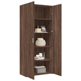 Highboard Brown Oak 80x42.5x185 cm Engineered Wood 3281440