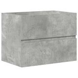 2 Piece Bathroom Furniture Set Concrete Grey Engineered Wood 3324914