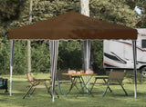 Pop-up Party Tent 195 x 195 x 245 cm Taupe Oxford Fabric 42019718