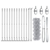 Welded Wire Fence with Concrete Base 25 x 0.6 m 3351299
