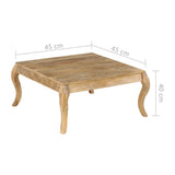 End Table 45x45x40 cm Solid Mango Wood 247112