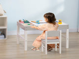 Kids Table and Chair Set, with Storage Space - Grey T3398P421978