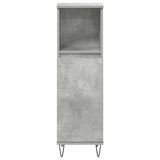 3 Piece Bathroom Furniture Set Concrete Grey Engineered Wood 3324956