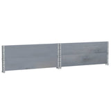 Garden Planter Grey 100x100 cm Solid Wood Pine 3295401