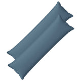 Cushion with Pillow HOUTEN 2 pcs Jeans Blue Faux Linen 934290