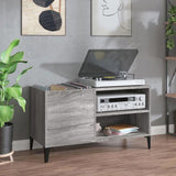 Record Cabinet Grey Sonoma 84.5x38x48 cm Engineered Wood 831955