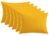Cushion with Pillow HEERLEN 6 pcs Light Yellow Fabric 926906