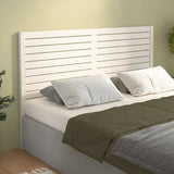 Bed Headboard White 126x4x100 cm Solid Wood Pine 819011