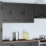 Kitchen Wall Cabinet Kalmar Black Engineered Wood 853588