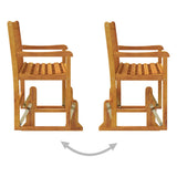 Swing Bench Brown Solid acacia wood 110 cm Swing Bench 316608